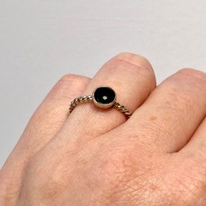 Onyx Sterling Silver Ring